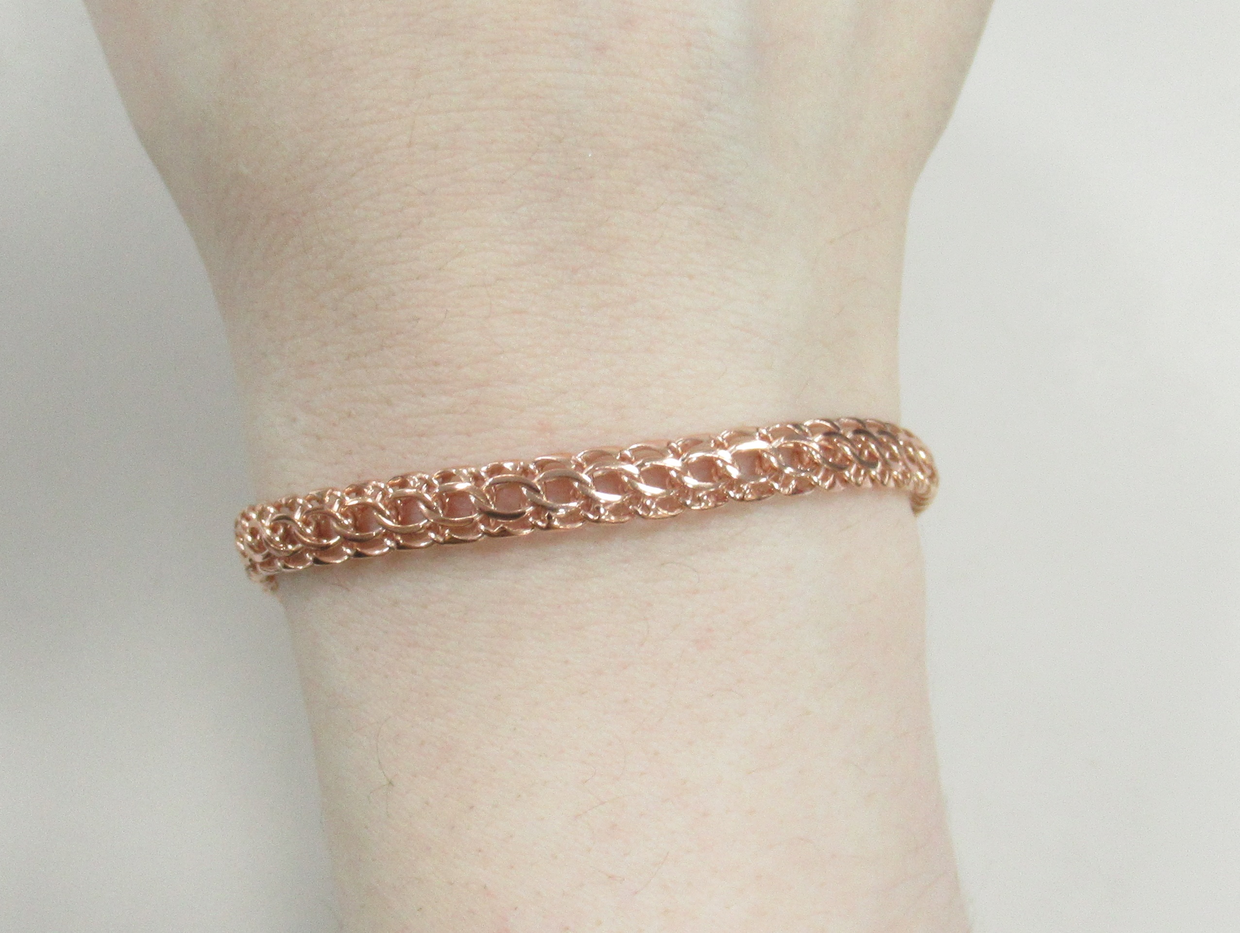 Серебряный браслет плетение "Питон"